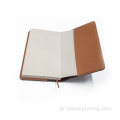 Hot Sale Leather Cover Notebook, Βιβλίο ημερολογίου υψηλής ποιότητας